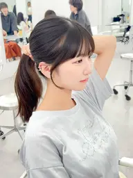 【顧客様限定❣】お顔周りカット➕韓国風巻き✂️💕 ※お顔周り、前髪、もみあげが含まれます！