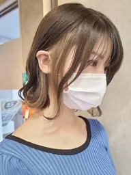 インナーカラーorアンブレラカラー（全体カラー込み）