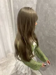 💇‍♀️ケアブリーチありWカラー ➕髪質改善5stepトリートメント ワンブリーチ/透明感カラー/中明度/艶カラー