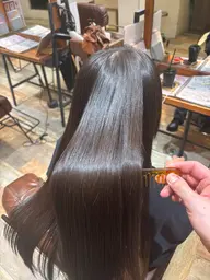 【髪を傷めたくない方専用】艶髪ブリーチなしダブルカラー+トリートメント付　　透け感×色持ち×ダメージレスが叶う