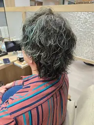 骨格似合わせカット+ナチュルカラー+ケアパーマ