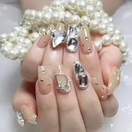 【ハンド】🦀️🦀️チップ長さだし+持ち込みデザイン(デザイン、パーツ6本まで)12980🩷💗