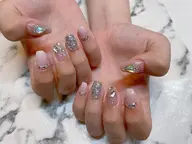 【120min やり放題】オフ無し、シンプルアート、ストーン、パーツ、シールOK⚠️キャラクター&3D無し