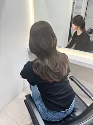 艶ケアカラー+超音波トリートメント