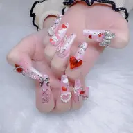 💕［限定コース］チップ長さ出しワンカラー10本パ一ツつけ放題10990