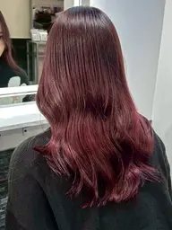 🔥赤み系カラー（チェリーレッド/ワイン）＋5stepTOKIOトリートメント✨