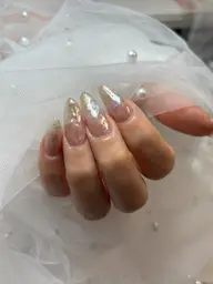 超時短!ニュアンスインク×ミラーネイル♡口コミ投稿でオフ無料✨