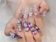 【EXTRA LONG チップ長さ出し】やり放題＋パーツつけ放題 ¥12980