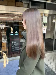 【髪質改善&艶髪】カット+アディクシーカラー+髪質改善ストレート+TOKIOトリートメント💫 透明感溢れる美しい艶髪へ