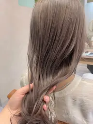 ダブルカラーでつくる透明感カラー+クイックTR🍃🫧オリーブ/ベージュ/ミルクティー/赤み消し