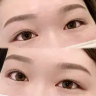 再来❕まつ毛パーマorパリジェンヌ+ 眉毛スタイリング🫧トリートメント,アイパッチ付き🌟(間引きメイク込み)オフあり