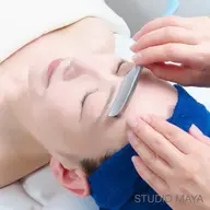 【本格シェービング・スタンダードコース】フェイシャルシェービング(首・眉毛込み)【EGFマスク】