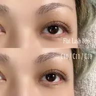 フラットラッシュ 80本✖️コーティング付🫧 オフなし【他店オフ別途+¥2750】