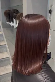 白髪染め➕オリジナルトリートメント前髪カット🫧