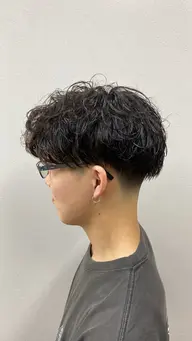 カット+シャンプー+アイロンパーマ