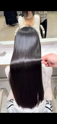 🍎人気No.3【カット+透明感ケアカラー+超音波リンゴ幹細胞#韓国#髪質改善⭐️