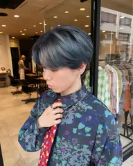 【ケアブリーチ】似合わせcut＋ケアブリーチ＋カラー＋3stepトリートメント🩶#平塚ケアブリーチ#平塚ブリーチ