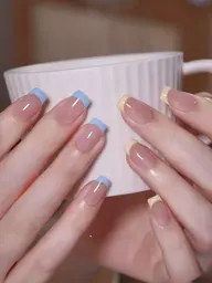 【オフなし】チップ長さ出し+フレンチ(クリアベース)