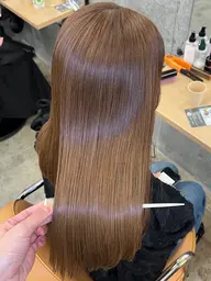 ✨【春の大切なケア】✨美髪縮毛矯正+透明感カラー+メンテナンスカット✨+トリートメント