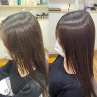 【縮毛矯正　髪質改善】美髪ストレート＋marbb （cut＋treatment込み）