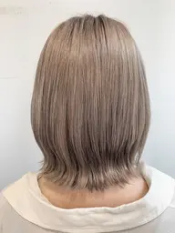 🦓Wカラー(ブリーチ+全体カラー)& ハホニコラメラメトリートメント