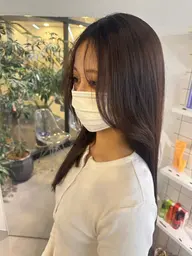 【ポイント縮毛矯正🤍】前髪や顔まわりなど地毛風の自然な仕上がり