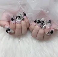 [10本チップ長さ出し] デザイン持ち込みやり・パーツ付け放題