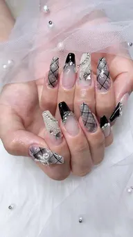 【スカルプ】やり放題14300円　限定大きいストーン　パーツ　シール全部付け放題