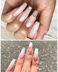 太陽で色が変わる！ハートパーツ4つまで他ワンカラープラン他店ソフトジェルオフ1100円