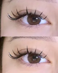 【ギャル盛り💖】LEDワイドWフラットラッシュ80束