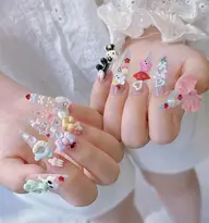 【大人気】チップ長さ出し アート やり放題 & パーツつけ放題 ¥13800→¥12000  (オフ選択)