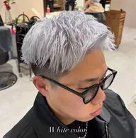 カット+ホワイトカラー（ブリーチ×2）