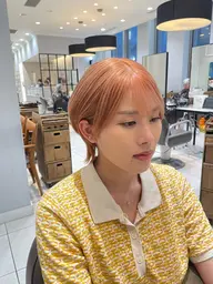 ケアブリーチWカラー➕ハホニコ3stepトリートメント