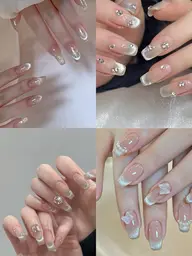 チップ長さ出しマグネットグラデーションネイル小ストーン30まで無料付け（ソフトジェルオフ無料）¥10800