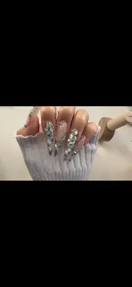 写真モデル3名限定🔥デザインスカルプ💅🏻シェル埋め込みアート