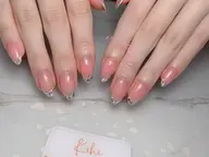 💖💖【ジェルオフ無料】ガラスフレンチ【ベース一色付】