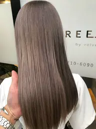 髪質改善カラー🩵水素カラー➕1ステップトリートメント🪜