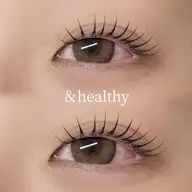 【＆healthy(アンドヘルシー)】まつげパーマ×LEDマツエク80本まで🌿.∘