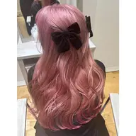 デート前やライブ前に🩷巻き髪スタイリング➕前髪カット