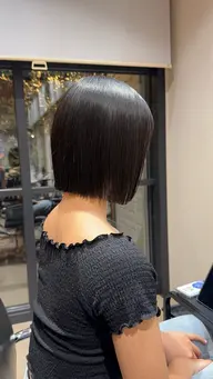 切りっぱなしボブカット