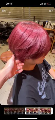 カット➕ブリーチ➕オンカラー🩵