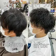 【初回、2回目メンズ限定】☆☆カット+パーマ+クイックスパ☆☆¥13900→¥8490 ツイスパ、波巻きパーマ可
