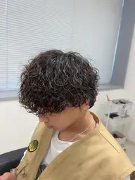 カット➕波巻きパーマ