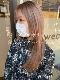 🔸ヘアカラー専用コース(カラー+マルチケアトリートメント)低ダメージ艶カラー使用。白髪染め・黒染め対応 暖色もok