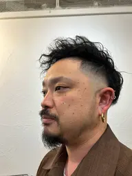 メンズカット+ツイストスパイラルパーマ