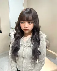 🩵似合わせ前髪顔周りカット+簡単髪質改善カラー+トリートメント🩵※ロング料金なし