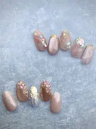 【オフなし】10本中4本​〜​6本アート💅選べるデザイン50種類以上/お時間目安1.5h+a