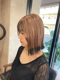 〘 ポイントブリーチ ◯ 裾カラー🪽〙+ カット