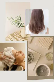 地肌改善ヘッドスパ×艶髪オーガニックカラー＋高補修トリートメント¥22360→