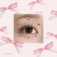 【練習モデル様】エクステ100〜120本🎀選べる毛質🪄︎︎フラットとセーブルからお選び頂けます✨️